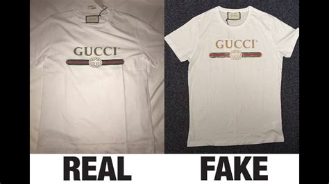 gucci logo t shirt fake vs real|gucci labels authentic.